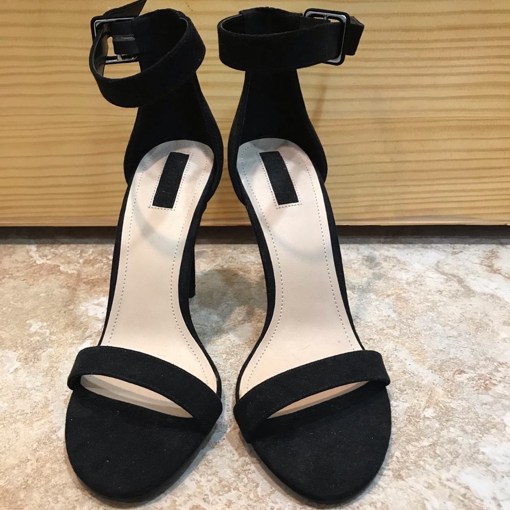 Black Strapped Heels